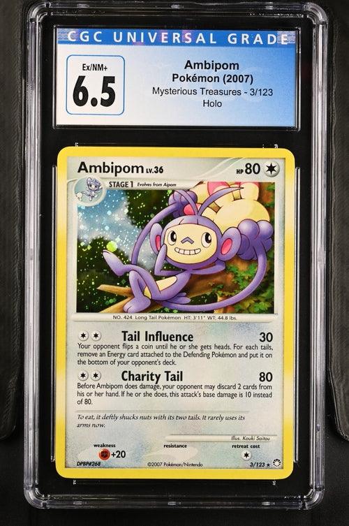 Pokemon: Ambipom Mysterious Treasures 3/123 CGC 6.5 - Josh's Cards