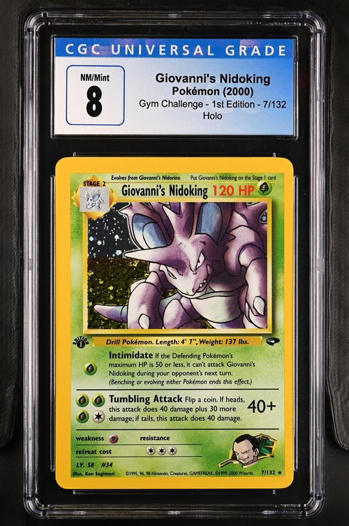 Giovanni's Nidoking Gym Challenge 1st Edition 7/132 CGC 8