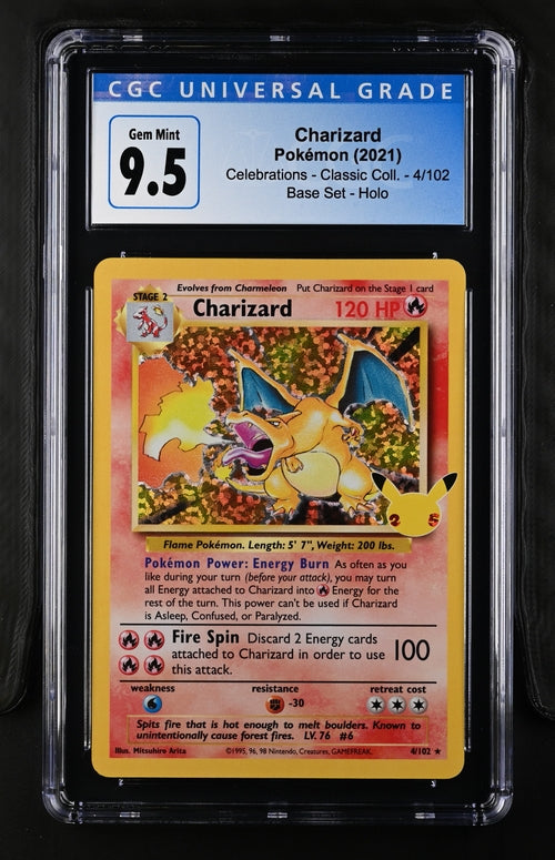 Charizard Celebrations 4/102 CGC 9.5 Gem Mint