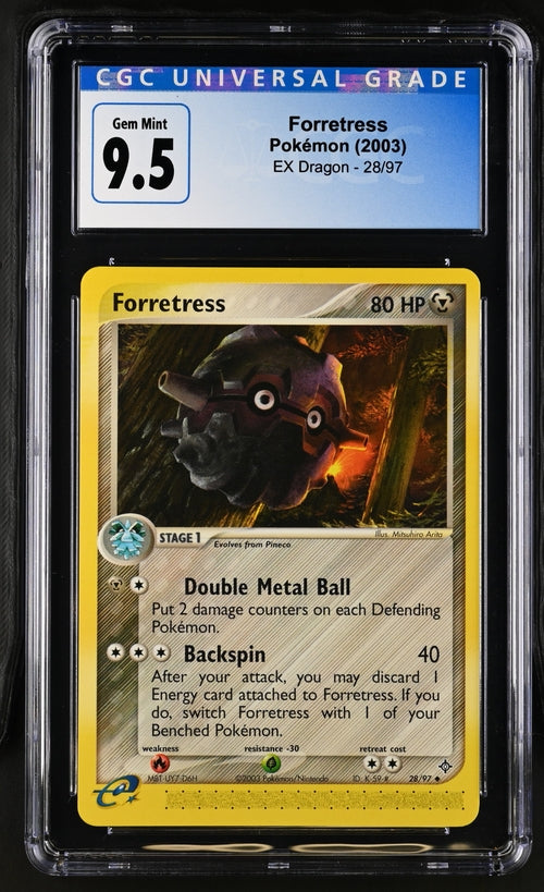 Pokemon: Forretress EX Dragon 28/97 CGC 9.5 Gem Mint Pokemon: Forretress EX Dragon 28/97 CGC 9.5 Gem Mint