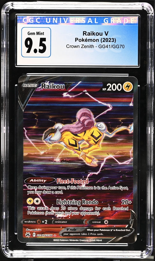 Raikou Crown Zenith: Galarian Gallery GG41/GG70 CGC 10