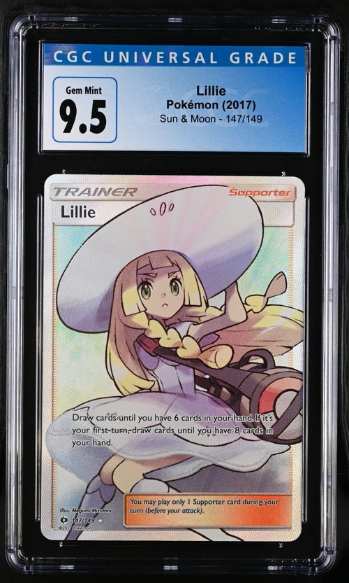Lillie Sun & Moon Base Set 147/149 CGC 9.5 Gem Mint