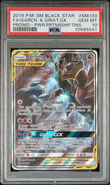 Garchomp & Giratina GX Promo SM193 PSA10