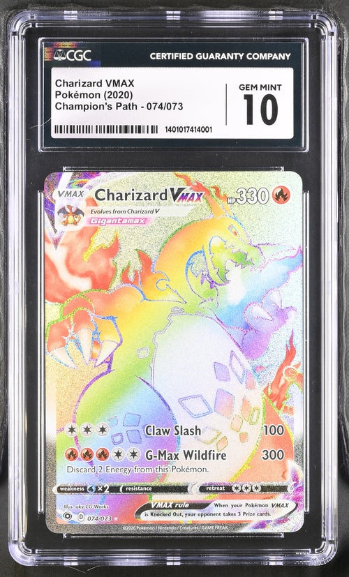 Charizard VVMAX Champion's Path 074/073 CGC 10
