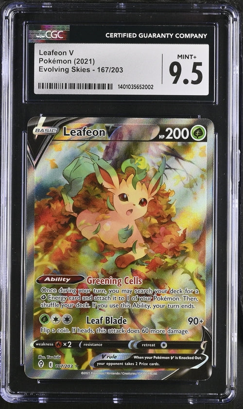 Leafeon V Evolving Skies 167/203 CGC 9.5