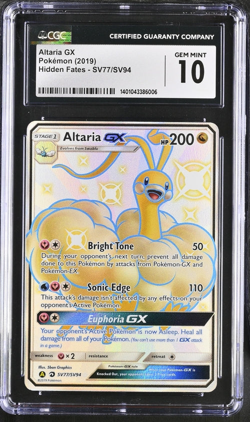 Altaria GX Hidden Fates SV77/SV94 CGC 10