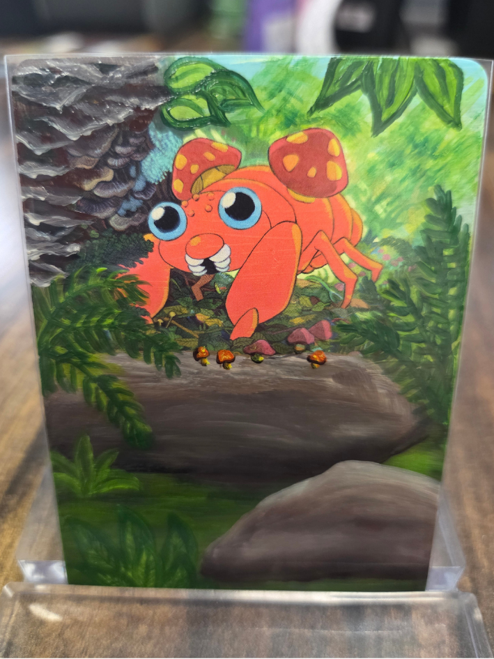 Custom Painted Paras Pokemon Card