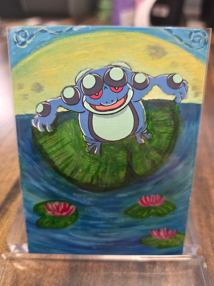 Custom Painted Seismitoad Pokemon Card
