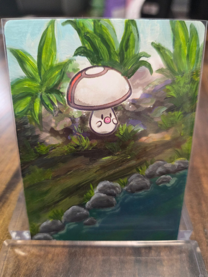 Custom Painted Foongus Pokemon Card