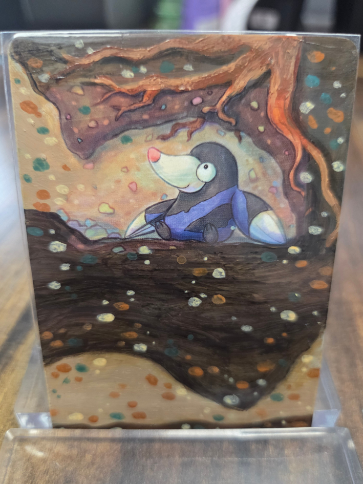 Custom Painted Drilbur Pokemon Card