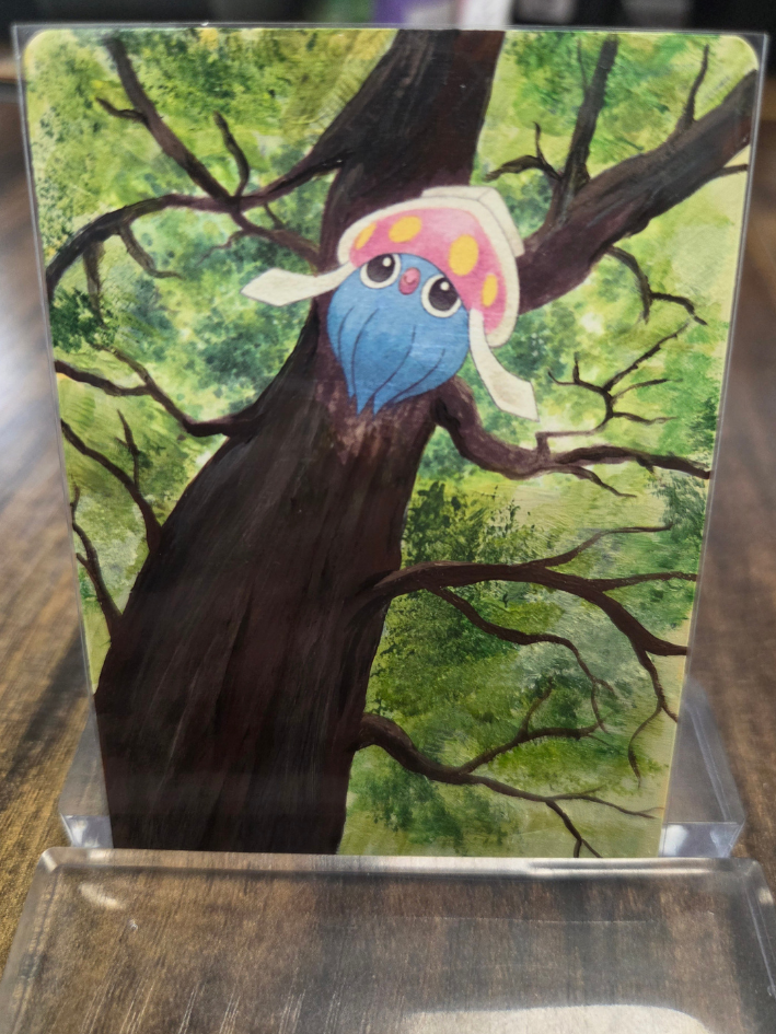 Custom Painted Inkay Pokemon Card