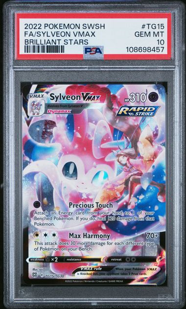 Sylveon VMAX Brilliant Stars TG15/TG30 PSA 10