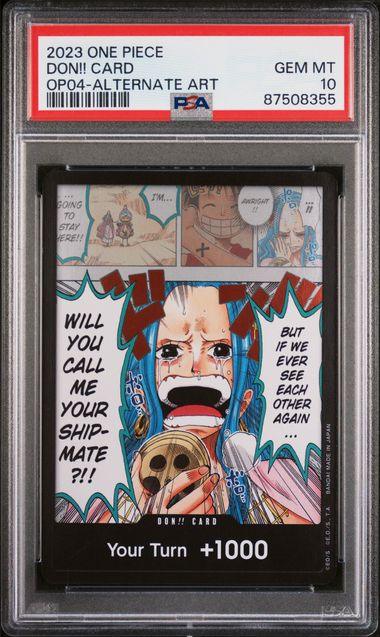 One Piece: DON!! CARD OP04 - Alternate Art PSA 10 - Josh's Cards