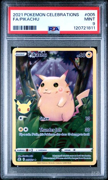 Pikachu Celebrations 005/025 PSA 9