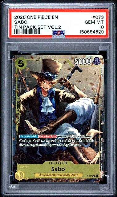 Sabo Tin Pack Set Vol.2 P-073 PSA 10