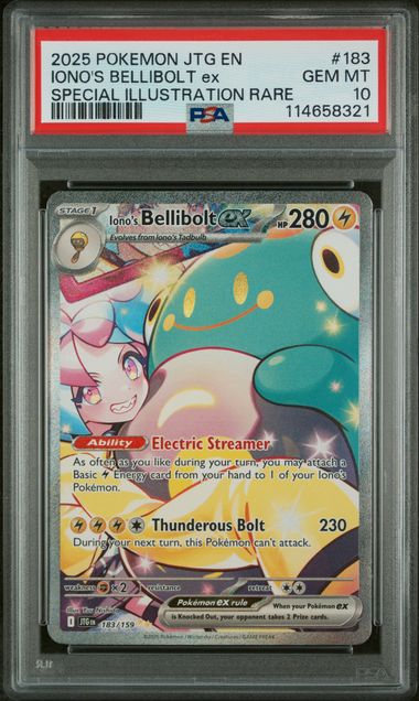Iono's Bellibolt ex Journey Together 183/159 PSA 10