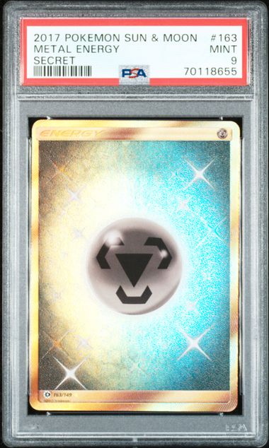 Metal Energy Sun & Moon Base Set 163/149 PSA 9