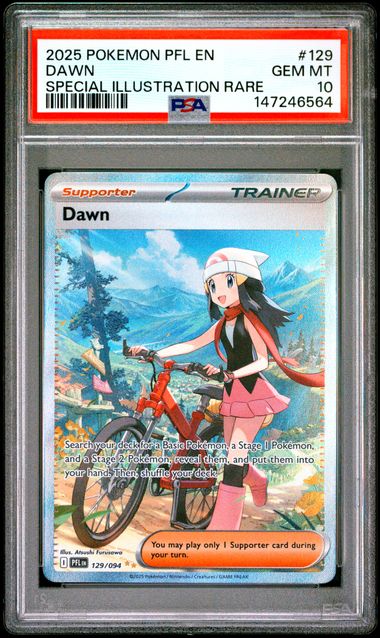 Dawn Special Illustration Rare Phantasmal Flames 129/094 PSA 10