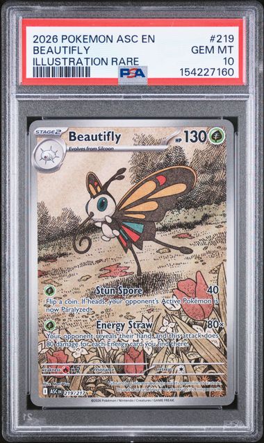 Beautifly Ascended Heroes 219/217 PSA 10