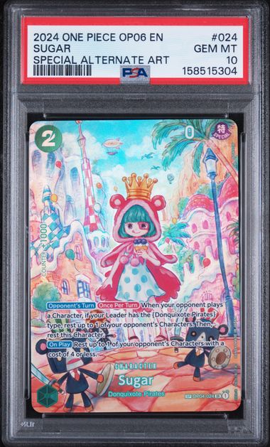 Sugar Special Alternate Art OP04-024 Wings Of The Captain PSA 10