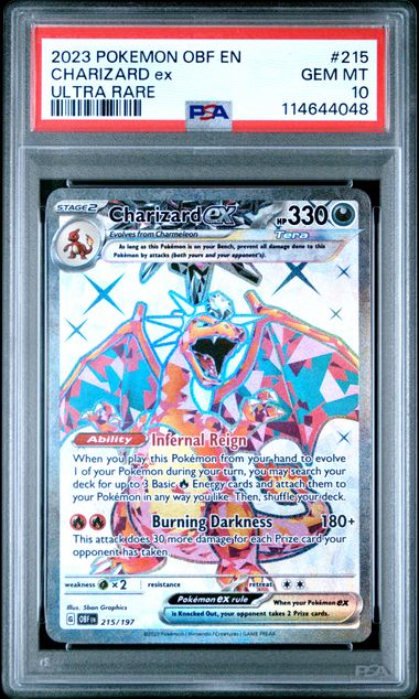 Charizard X Obsidian Flames 215/197 PSA 10