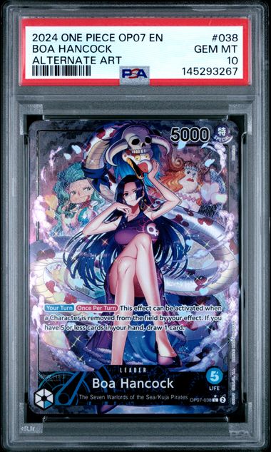 Boa Hancock Alternate Art Leader 500 Years In The Future OP07-038 PSA 10