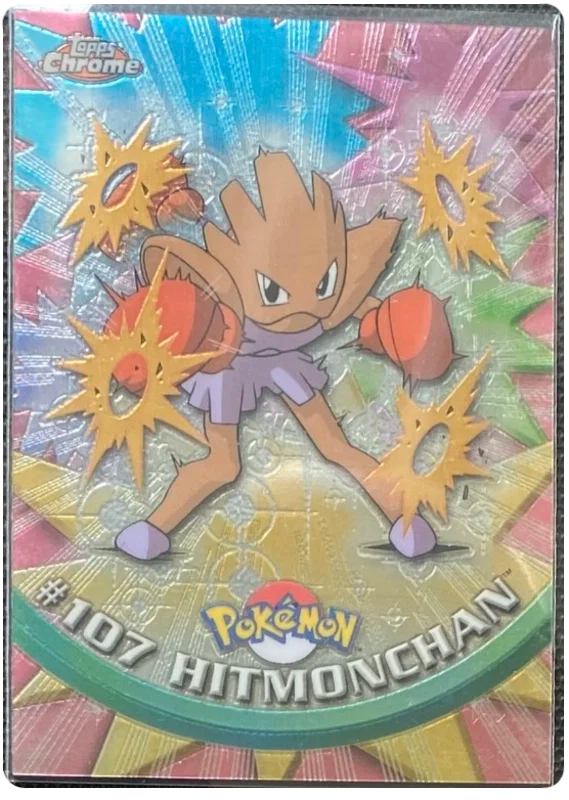 hitmonchan holographic card Hitmonchan Reverse Holo NM 107/165 Scarlet & Violet 151 Pokemon Card