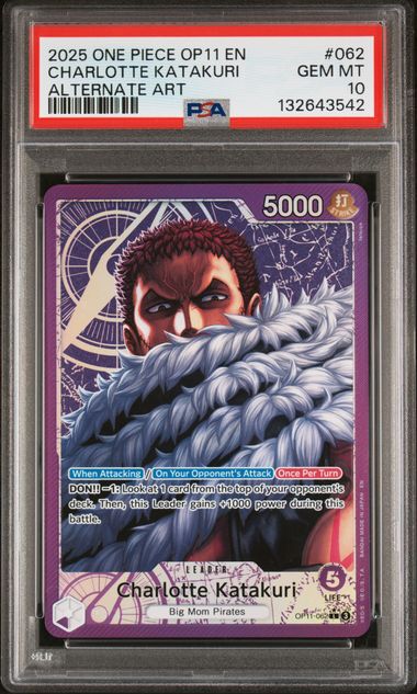 Charlotte Katakuri A Fist of Divine Speed OP11-062 PSA 10
