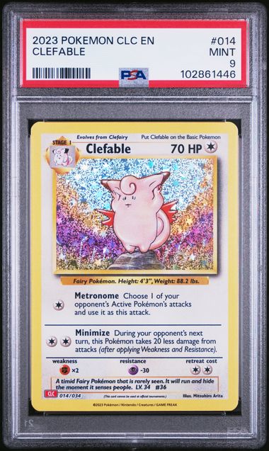 Clefable Pokemon TCG Classic 014/034 PSA 9
