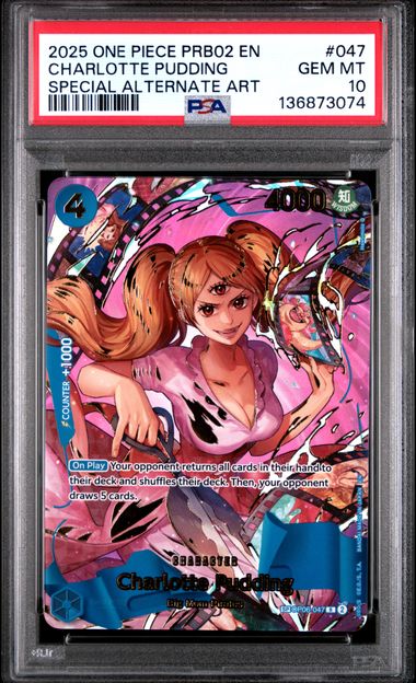 Charlotte Pudding SP Premium Booster - The Best Vol.2 OP06-047 PSA 10