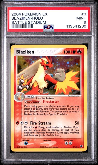 Blaziken Battle Stadium ex 3/109 PSA 9