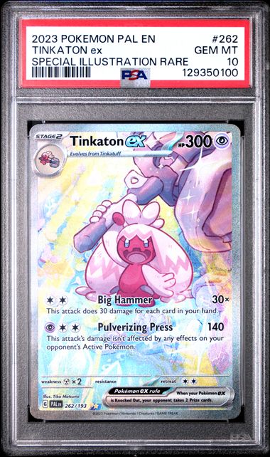 Tinkaton ex SIR Paldea Evolved 262/193 PSA 10