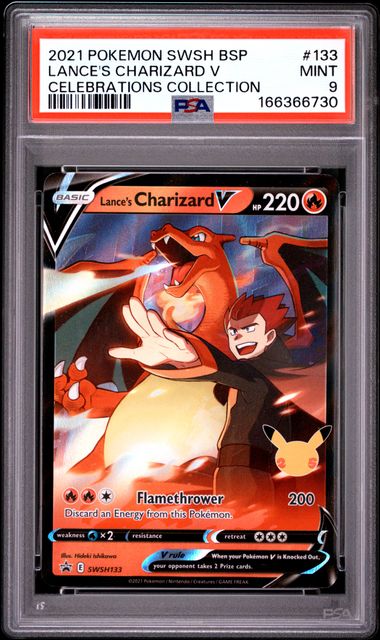 Lance's Charizard V SWSH Black Star Promos SWSH133 PSA 9