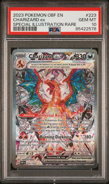 Charizard ex Obsidian Flames 223/197 PSA 10