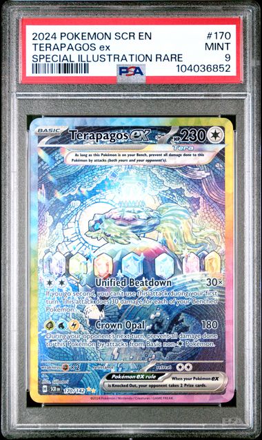 Terapagos ex Stellar Crown 170/142 PSA 9