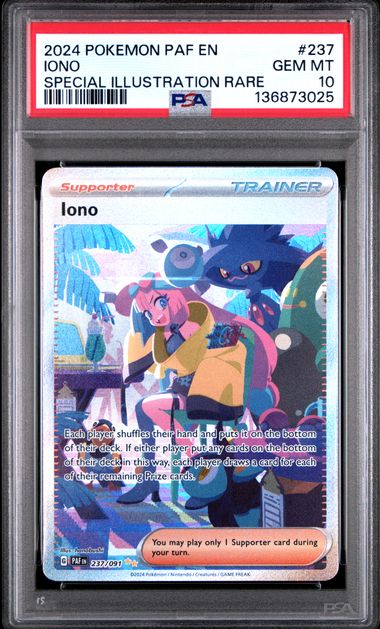 Iono SIR Paldean Fates 237/091 PSA 10