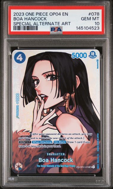 Boa Hancock SP (OP04) OP01-078 PSA 10