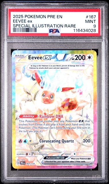Eevee ex Prismatic Evolutions 167/131 PSA 9