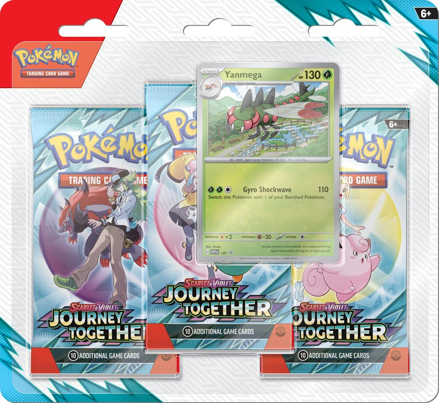 Scarlet & Violet: Journey Together - 3-Pack Blister (Yanmega)
