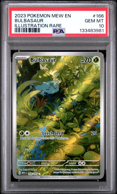 Bulbasaur Illustration Rare 151 166/165 PSA 10