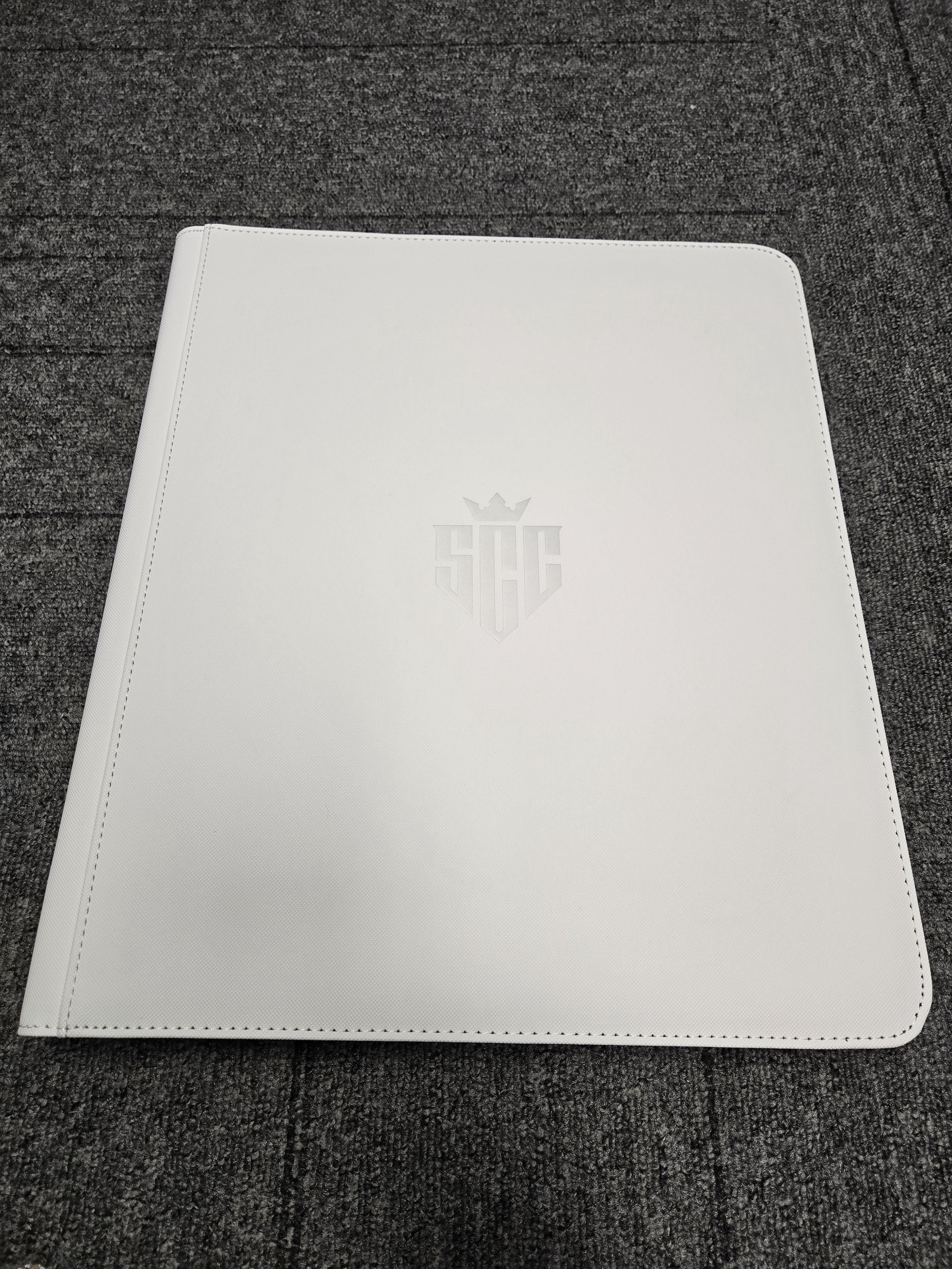 9-Pocket Toploader Binder (White)