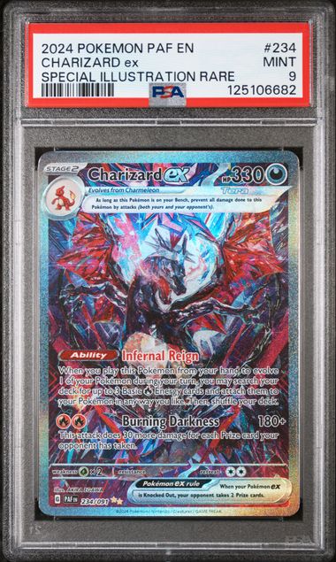 Charizard ex Special Illustration Rare Paldean Fates 234/091 PSA 9