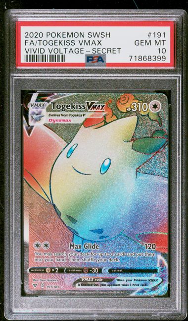 Togekiss VMAX Vivid Voltage 191/185 PSA 10