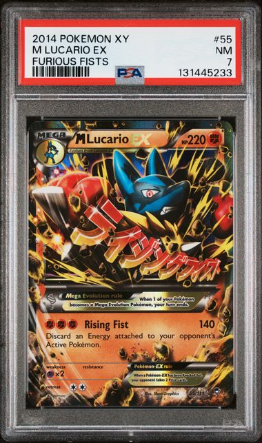 M Lucario EX Furious Fists 55/111 PSA 7