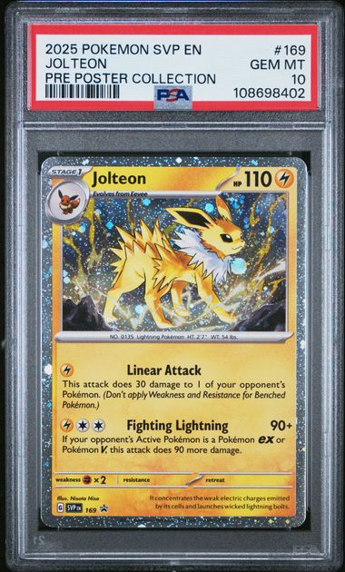 Jolteon Promo SVP 169 PSA 10