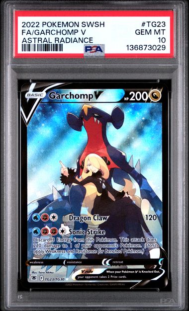 Garchomp V Astral Radiance Trainer Gallery TG23/TG30 PSA 10