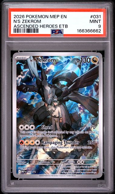 N's Zekrom Mega Evolution Promo 031 PSA 9