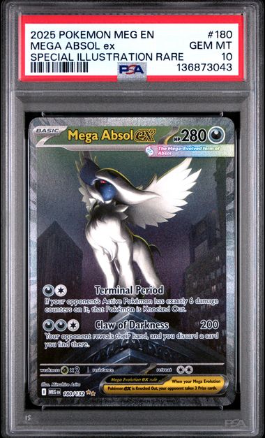 Mega Absol ex SIR Mega Evolution ME01 180/132 PSA 10