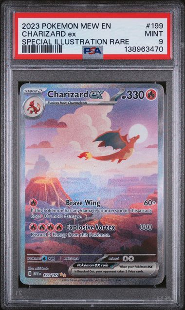 Charizard ex SIR Scarlet & Violet 151 199/165 PSA 9