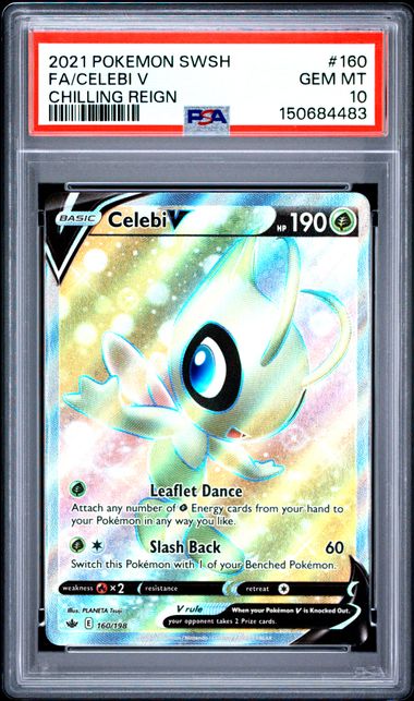 Celebi V Full Art Chilling Reign 160/198 PSA 10